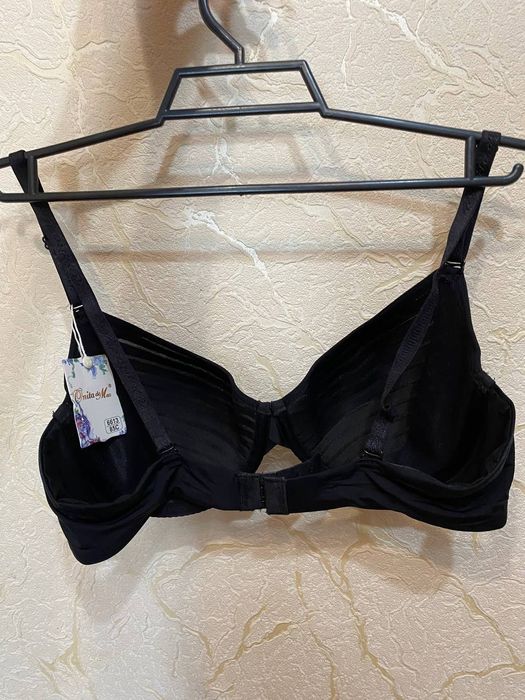Чорний бюстгальтер сіточка 85С