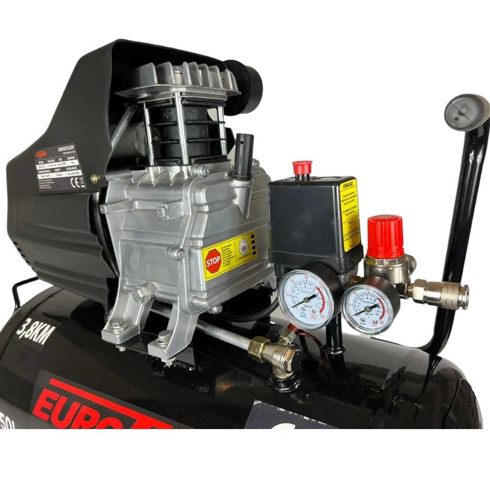 Kompresor olejowy 50L sprężarka z zestawem kit Eurotec