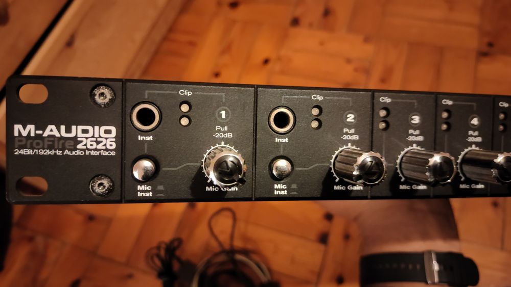 Placa de gravação m-audio 2626
