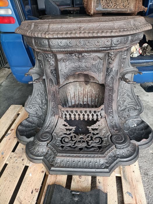 Fogões a lenha ferro fundido e salamandras