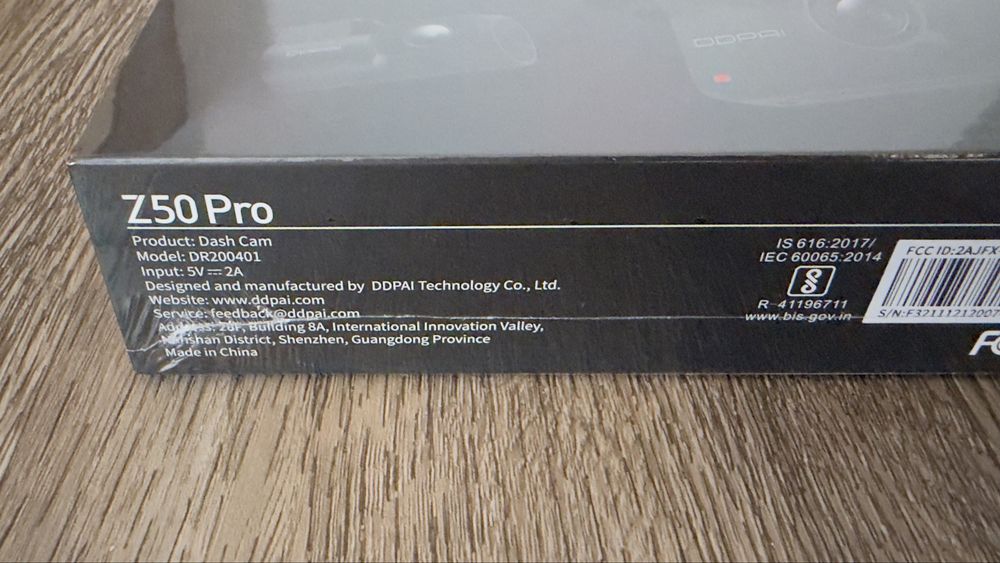 DDPAI Z50 Pro 4K Przód+Tył + Hardwire Kit