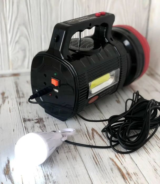 Ліхтарик  Everton RT-906BT із сонячною панеллю Радіо Bluetooth