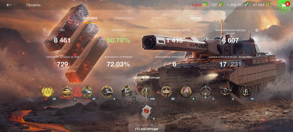 Аккаунт WOT blitz срочно