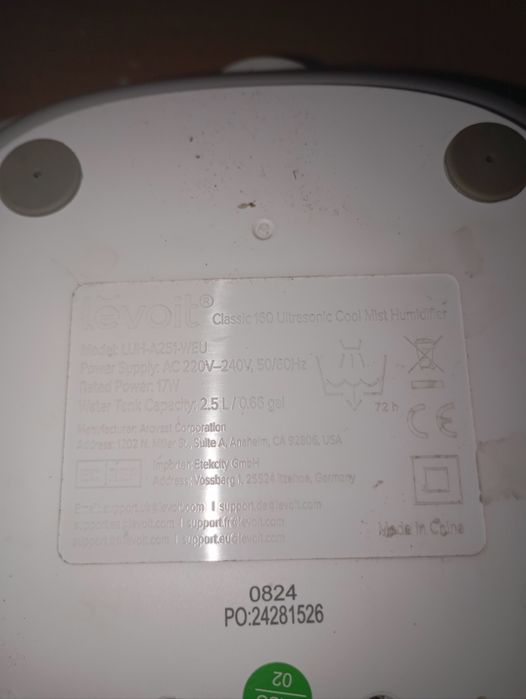 Зволожувач повітря Levoit Classic 160 Ultrasonic