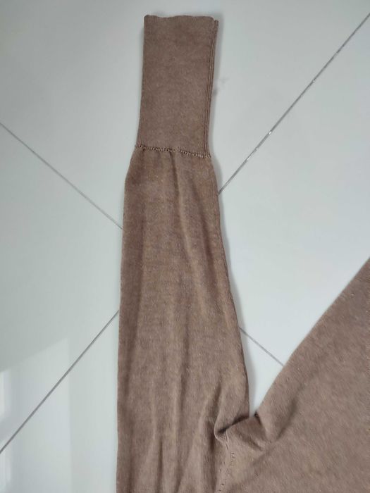 Kardigan karmelowy z  bawełny kaszmiru Jackpot roz L