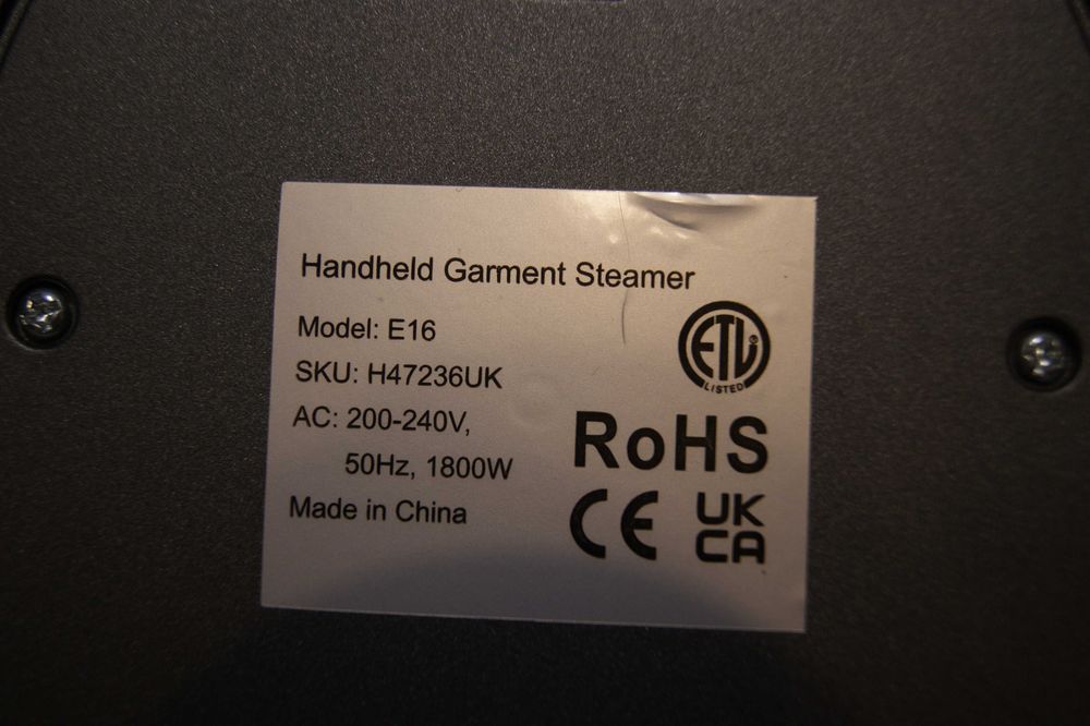 Limitowana parownica do ubrań gotowa w 30 sekund, 300ml, 1800W