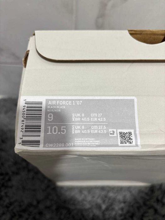 Кросівки Nike Air Force 1 Black Low