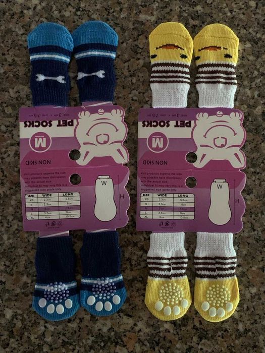 Meias antiderrapante para animais de estimação