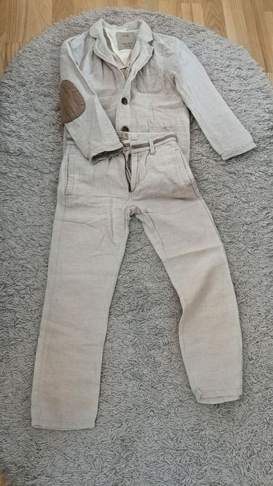 Костюм льон Zara, 122 см, заміри на фото