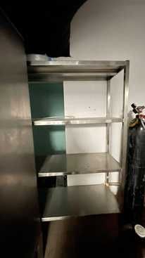 Стелаж з нержавіючої сталі для професійної кухні, 100×40×180 см