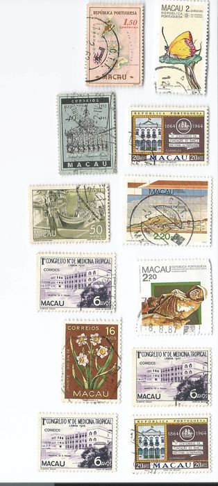 Coleção com 2373 Selos soltos de diversos países