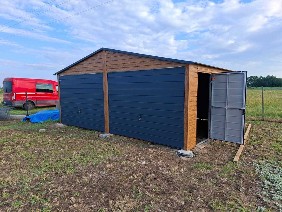 Garaż blaszany 6x5 m PREMIUM garaże blaszane 6x5 7x5 8x5 9x5 6x6 7x6 8x6 9x6 PRODUCENT garaży PREMIUM !!!