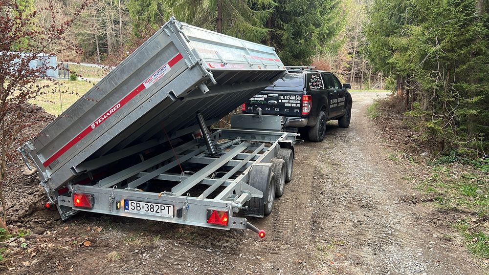 Usługi Kiper 3,5t przyczepa / Pick Up wjadę wszędzie