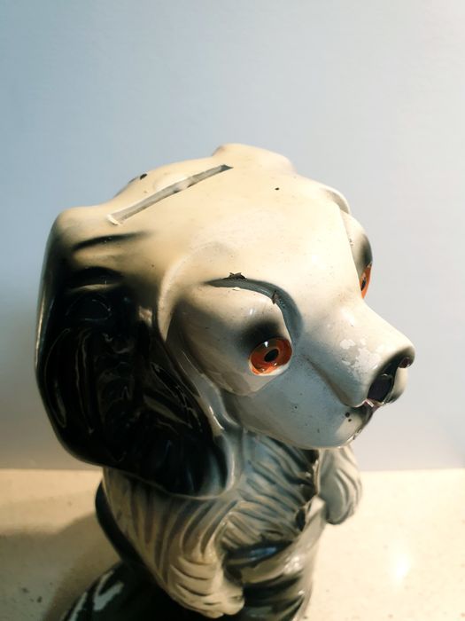 Lindo,  grande mealheiro vintage em cerâmica dos anos 70