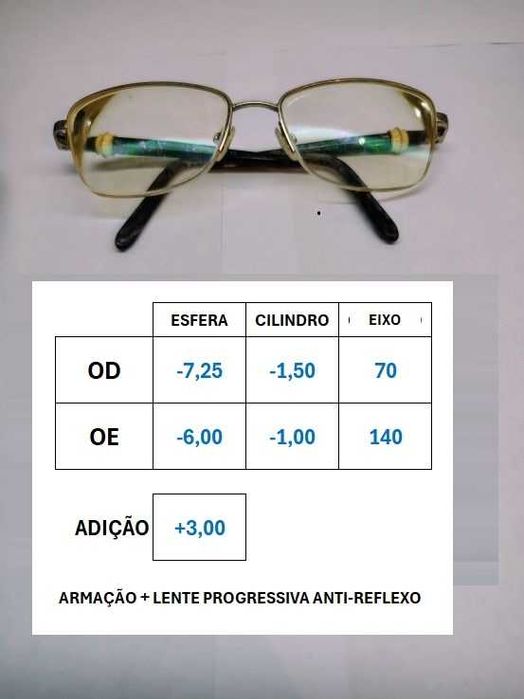 Óculos graduados e bifocais, antireflexo