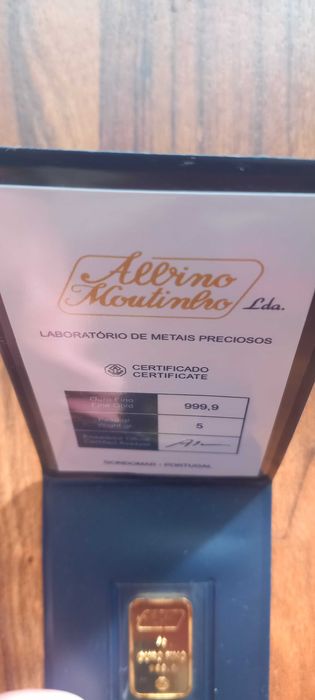 Barra de Ouro Puro 5g