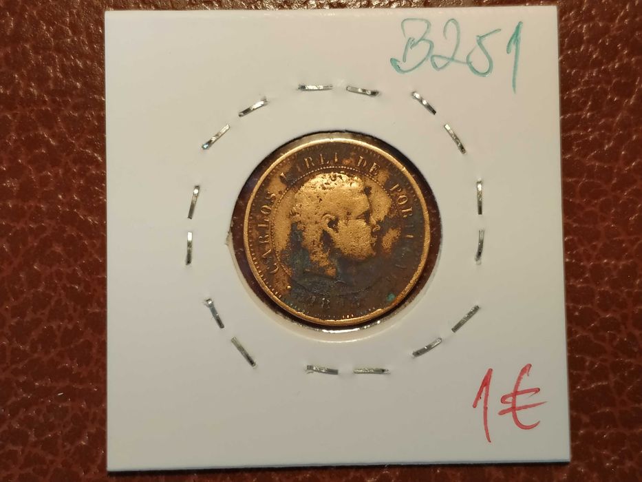 B251 moeda de 5 reis de 1898 Monarquia - Portugal