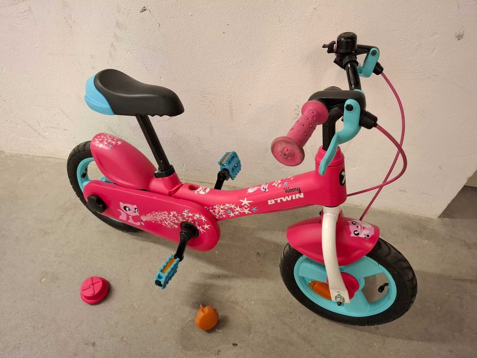 BTWIN Woony Bicicleta Evolutiva 2 em 1 Criança, 2 a 5 Anos, Rosa (pedais removíveis) + capacete S