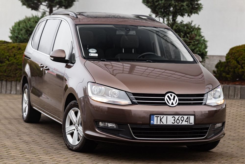 Volkswagen Sharan 2.0D 140KM 4x4 7 osób Panorama Nav Parktronic Tempomat Klimatyzacja