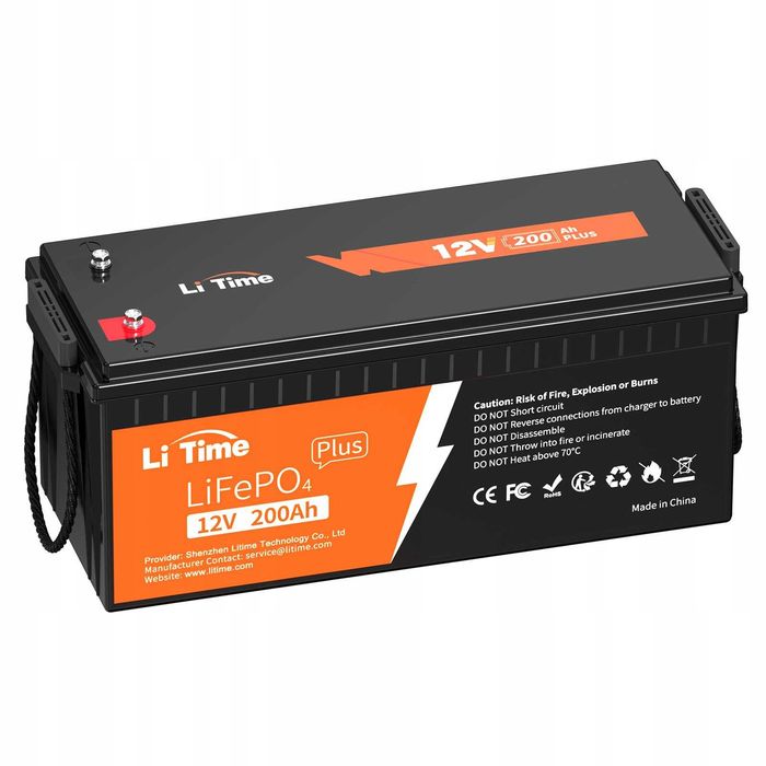 Akumulator LiFePO4 12V 200Ah do Łodzi Kampera zestawu solarnego