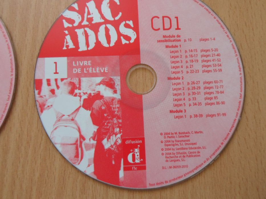 Sac a Dos -j. francuski na płycie cd .