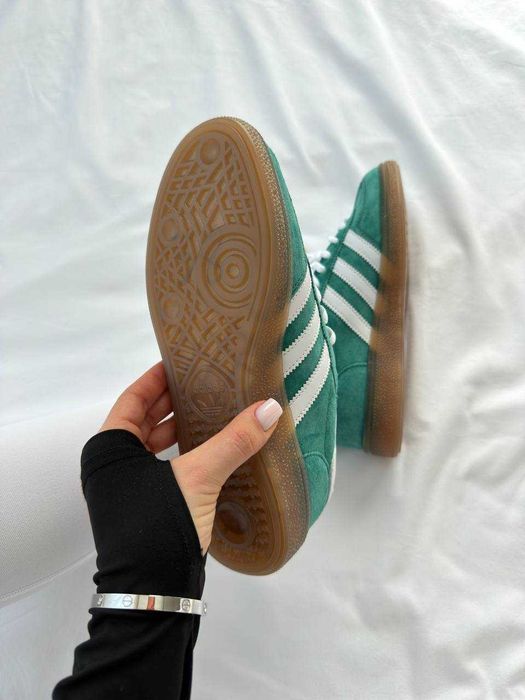 Жіночі кросівки Adidas Spezial зелені замшеві | женские кроссовки