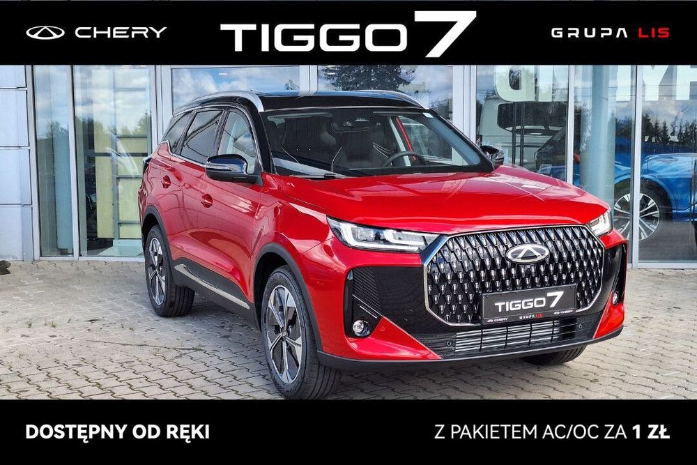 Chery Tiggo 7 CSH Wersja wyposażenia: Prestige, AUTO DOSTĘPNE OD RĘKI !!!