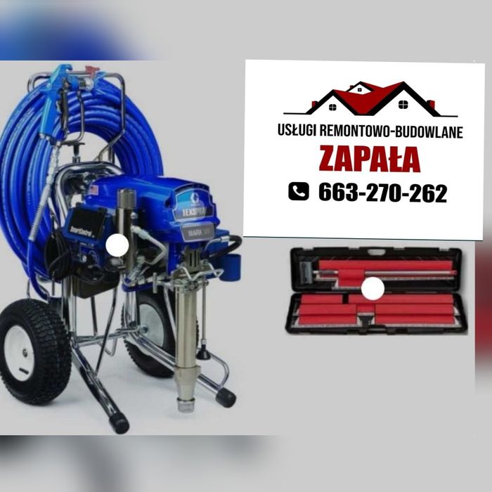 Wynajem agregatu szpachlarsko-malarskiego z Operatorem ""OSUSZACZ ""