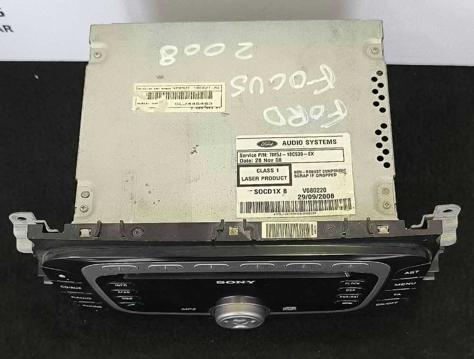 Rádio / Auto Rádio 7M5T-18C939-EB - FORD FOCUS II