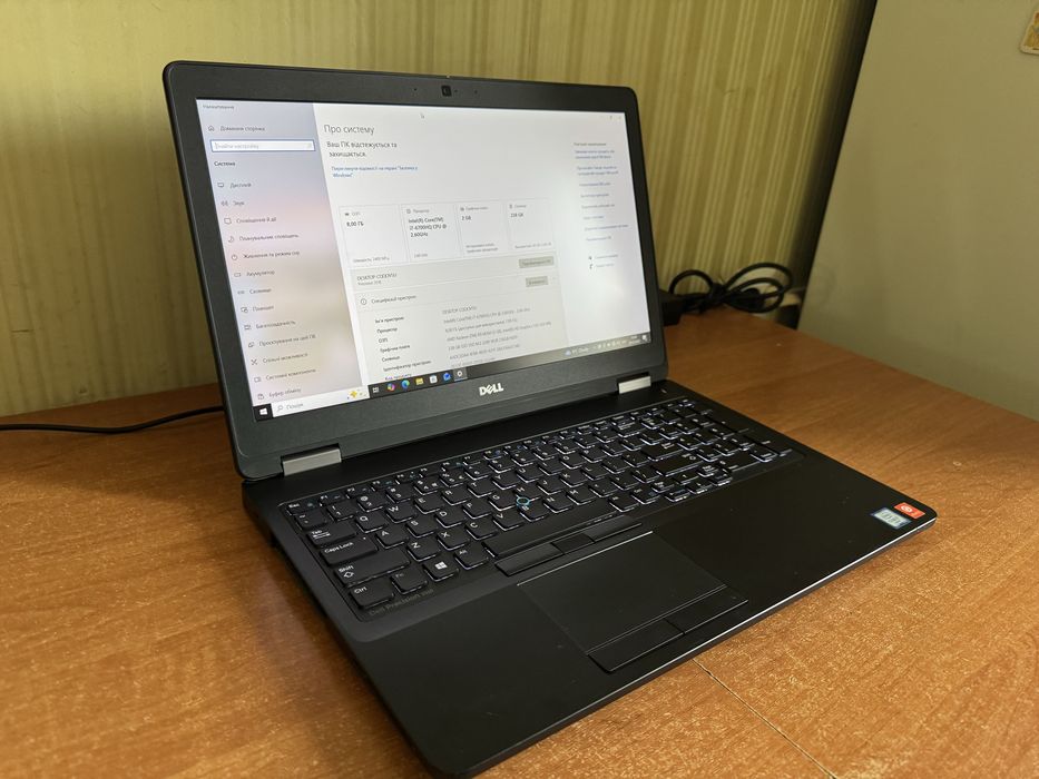 Ноутбук Dell Precision 3510 core i7 6gen AMD Radeon R9 M360 fulhd ips