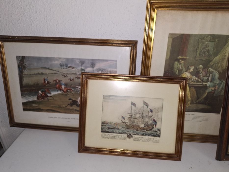 Lote 4 quadros antigos