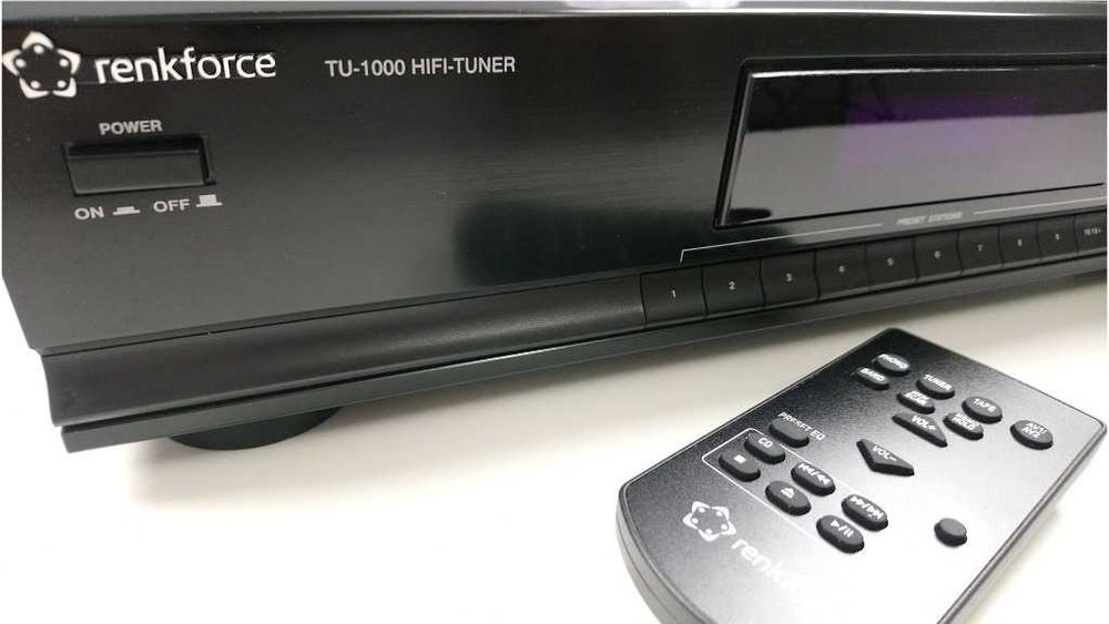 Renkforce TU-1000 HIFI Tuner radiowy FM/RDS | Stan IDEALNY, jak NOWY!