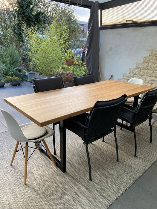 Stół dębowy w stylu loft