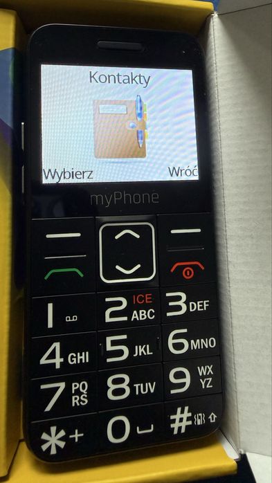 Telefon dla Seniora MYPHONE Halo 3 LTE Czarny, na gwarancji
