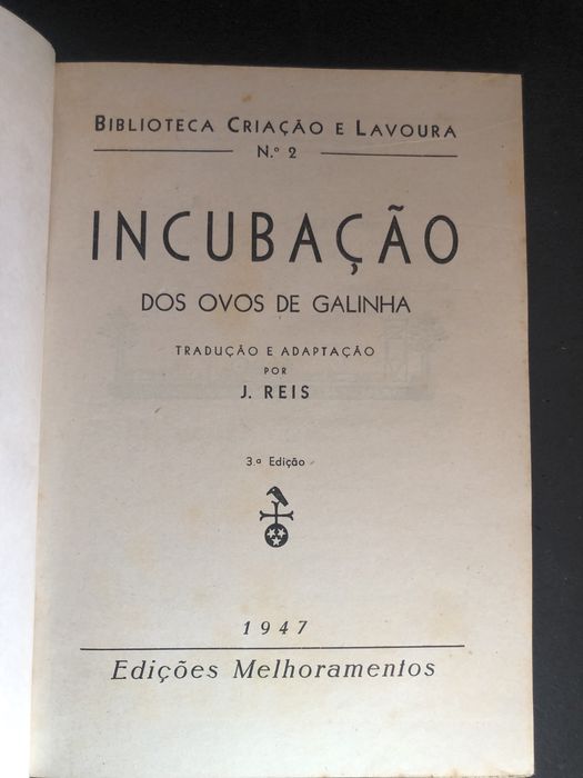 Incubacao dis Ovos de Galinha 1947