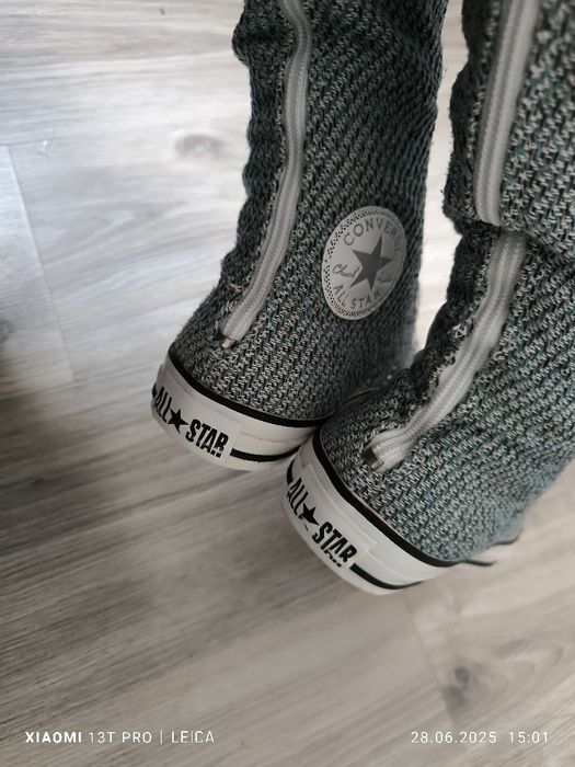 Converse knee hight tweed gray xxhi custome 37,5