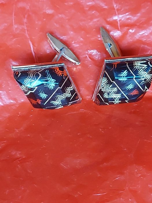 Stare Spinki męskie do mankietów i krawata