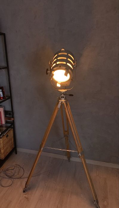 Lampa podlogowa PRL  Loft Vintage Glamour Boho Retro
