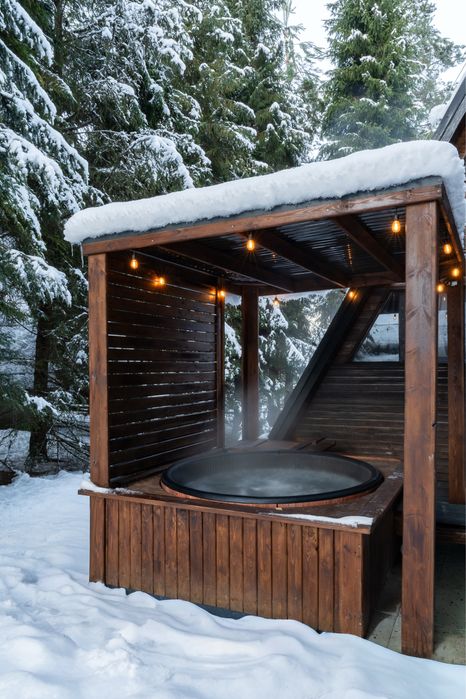 FERIE.Domek w lesie z jacuzzi, magiczny klimat,narty,lodowisko,sanki
