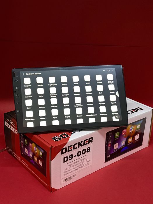 Decker D9-008 9/10” Android 14 8/128 DSP 4G CarPlay QLED магнітола