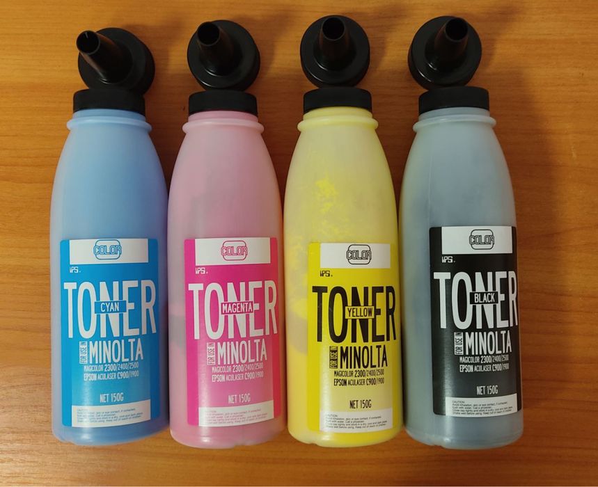 Konika Minolta 2300/2400/2500, Epson c900/1900 порошок, фарба