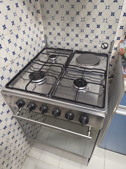 Fogão Meireles inox  Misto apto para todas panelas