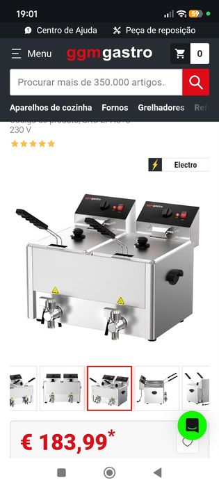 Eletric Double Fryer EFH8+8 GGM Gastro ( Fritadeira Elétrica Profissional)