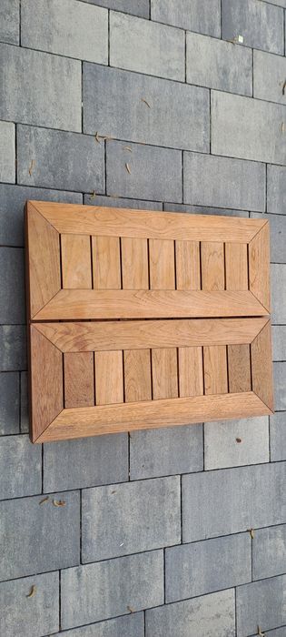 Blat stolik do łodzi jachtu drewniany teak mocny