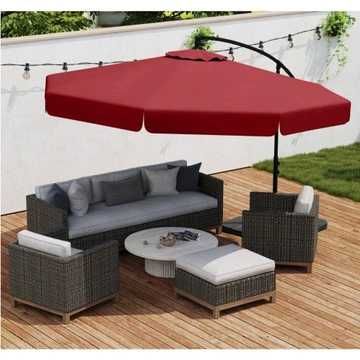 Parasol ogrodowy 305 cm z pokrowcem  składany. Po zwrocie