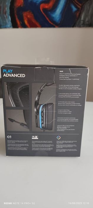 Logitech G G635 Conjunto de auscultadores e microfone acoplado Preto,