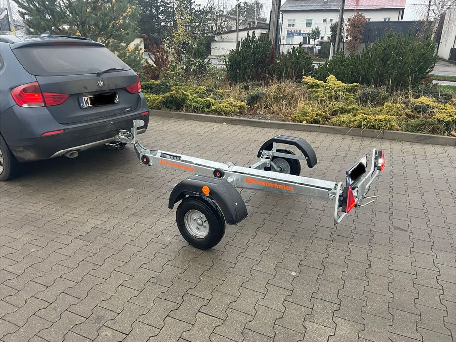 Przyczepka motocyklowa nowa wynajem skladana marathon single