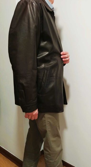 Casaco em Pele Vintage