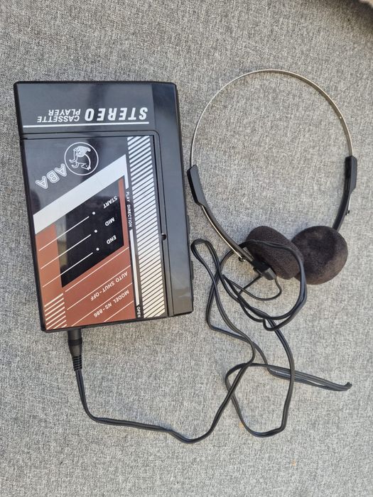 Walkman retro przenośny odtwarzacz kaset magnetofonowych ABA