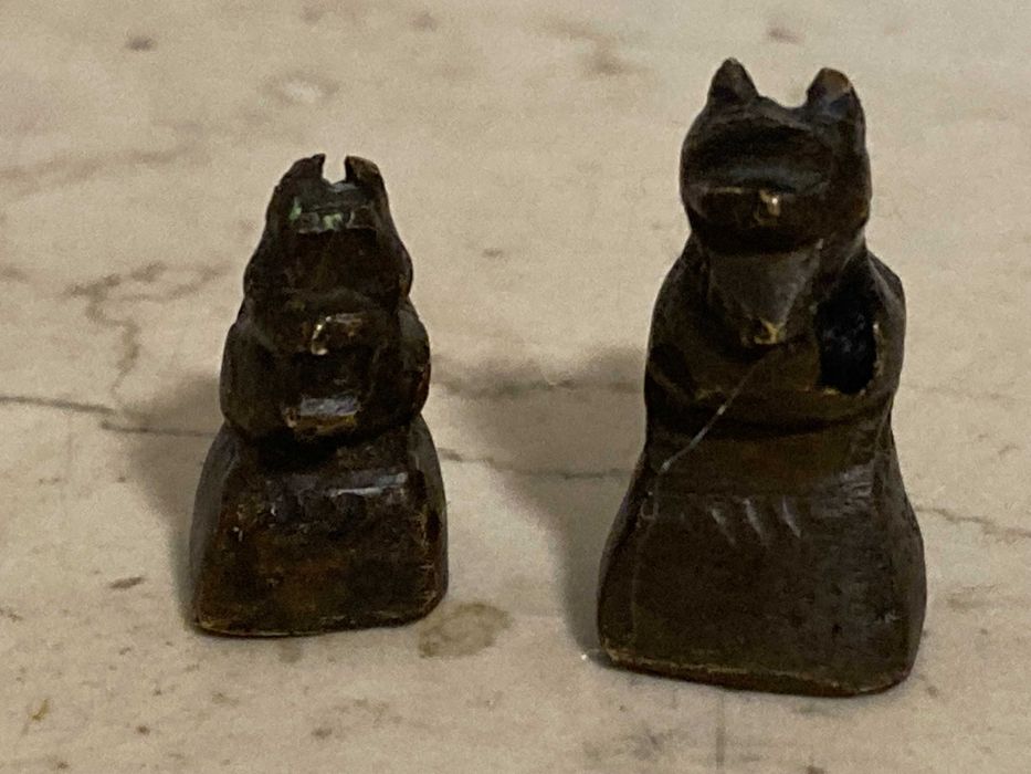 Игрушка Петушки Мини статуэтки бронза Фигурки Курочки Птахи